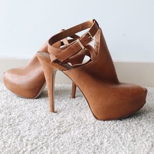 BCBGeneration Open Toe Heels